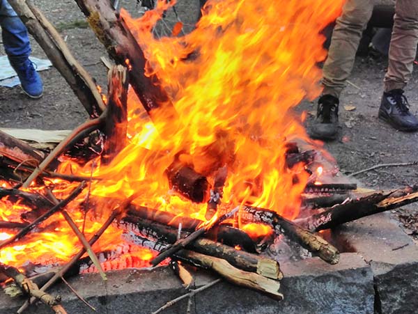 gemeinsames Grillen auf der Buchel